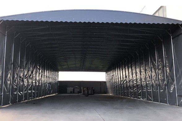 提高临沂推拉雨棚抗风能力的方法